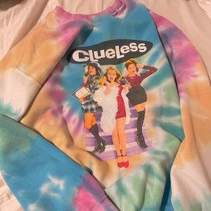 tie dye clueless crewneck size L